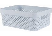 CURVER PURE 11L Panier de rangement 35,6 x 26,6 x 13,6 cm, bleu 01421-126