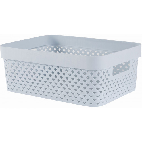 CURVER PURE 11L Panier de rangement 35,6 x 26,6 x 13,6 cm, bleu 01421-126