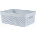CURVER PURE 11L Panier de rangement 35,6 x 26,6 x 13,6 cm, bleu 01421-126