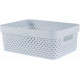 CURVER PURE 11L Panier de rangement 35,6 x 26,6 x 13,6 cm, bleu 01421-126