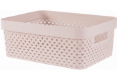 CURVER PURE 11L Panier de rangement 35,6 x 26,6 x 13,6 cm, rose 01421-Q70