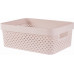 CURVER PURE 11L Panier de rangement 35,6 x 26,6 x 13,6 cm, rose 01421-Q70