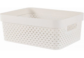 CURVER PURE 11L Panier de rangement 35,6 x 26,6 x 13,6 cm, beige 01421-X64