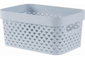 CURVER PURE 4,5L Panier de rangement 26 x 17,5 x 12,3 cm, bleu 01422-126