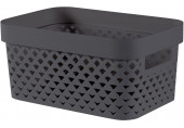 CURVER PURE 4,5L Panier de rangement 26 x 17,5 x 12,3 cm, gris 01422-G43