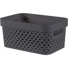 CURVER PURE 4,5L Panier de rangement 26 x 17,5 x 12,3 cm, gris 01422-G43