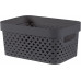 CURVER PURE 4,5L Panier de rangement 26 x 17,5 x 12,3 cm, gris 01422-G43