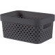 CURVER PURE 4,5L Panier de rangement 26 x 17,5 x 12,3 cm, gris 01422-G43