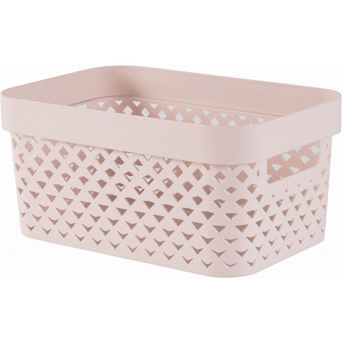 CURVER PURE 4,5L Panier de rangement 26 x 17,5 x 12,3 cm, rose 01422-Q70