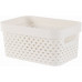 CURVER PURE 4,5L Panier de rangement 26 x 17,5 x 12,3 cm, beige 01422-X64