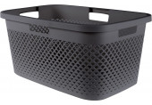 CURVER PURE 47L Panier a linge 60 x 40 x 28 cm, gris 01917-G43
