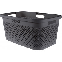 CURVER PURE 47L Panier a linge 60 x 40 x 28 cm, gris 01917-G43