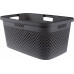 CURVER PURE 47L Panier a linge 60 x 40 x 28 cm, gris 01917-G43