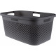 CURVER PURE 47L Panier a linge 60 x 40 x 28 cm, gris 01917-G43