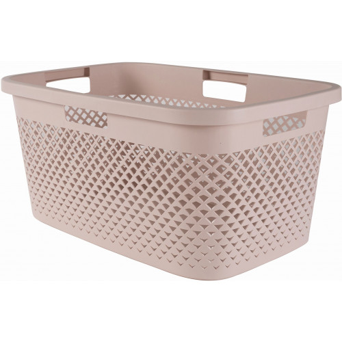 CURVER PURE 47L Panier a linge 60 x 40 x 28 cm, rose 01917-Q70