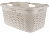 CURVER PURE 47L Panier a linge 60 x 40 x 28 cm, beige 01917-X64