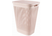 CURVER PURE 55L Coffre a linge 43 x 35 x 58 cm, rose 01918-Q70