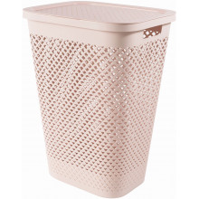 CURVER PURE 55L Coffre a linge 43 x 35 x 58 cm, rose 01918-Q70