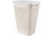 CURVER PURE 55L Coffre a linge 43 x 35 x 58 cm, beige 01918-X64