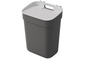 CURVER READY TO COLLECT 10L Poubelle, gris foncé 02101-229