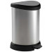 CURVER DECO BIN 15L Poubelle a pédale 30,3 x 26,8 x 44,8 cm argenté/noir 02120-582