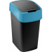 CURVER FLIP BIN 9L Poubelle 35 x 18,9 x 23,5 cm noir/bleu 02170-280
