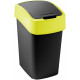 CURVER FLIP BIN 9L Poubelle 35 x 18,9 x 23,5 cm noir/jaune 02170-E64