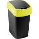 CURVER FLIP BIN 9L Poubelle 35 x 18,9 x 23,5 cm noir/jaune 02170-E64