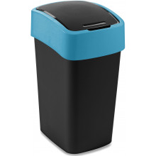 CURVER FLIP BIN 25L Poubelle 47 x 26 x 34 cm noir/bleu 02171-280