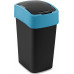 CURVER FLIP BIN 25L Poubelle 47 x 26 x 34 cm noir/bleu 02171-280
