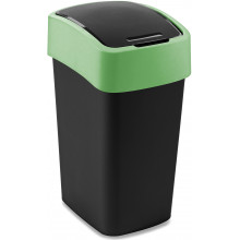 CURVER FLIP BIN 25L Poubelle 47 x 26 x 34 cm noir/vert 02171-847