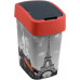 CURVER FLIP BIN PARIS 25L Poubelle 47 x 26 x 34 cm gris/rouge 02171-P67