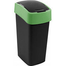 CURVER FLIP BIN 45L Poubelle 65,3 x 29,4 x 37,6 cm noir/vert 02172-847