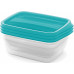 CURVER VEDO 3x1L boîtes, 20x14x6cm, bleu clair 03505-051