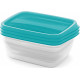 CURVER VEDO 3x1L boîtes, 20x14x6cm, bleu clair 03505-051