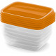 CURVER VEDO 5x0,5L boîtes, 16x12x5cm, orange 03507-175