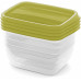 CURVER VEDO 4x0,75L boîtes, 16x12x7cm, vert 03508-313