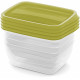 CURVER VEDO 4x0,75L boîtes, 16x12x7cm, vert 03508-313