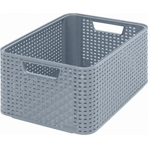 CURVER STYLE M Boite de rangement 38,6 x 17 x 28,7 cm gris 03615-099