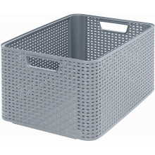 CURVER STYLE L Boite de rangement 43,6 x 23 x 32,6 cm gris 03616-099