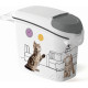 CURVER Conteneur pour croquettes 6kg/15L chats 03883-E26