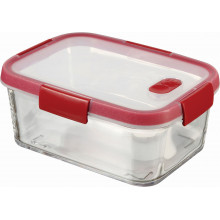 CURVER SMART COOK 1,1L Boîte alimentaire 20,3 x 15,4 x 8,3 cm transparent/rouge 04062-472