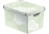 CURVER ROMANCE L Boite de rangement décorative 39,5 x 29,5 x 25 cm 04711-D64