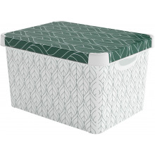 CURVER DECO STOCKHOLM L Boite de rangement décorative 39,5 x 29,5 x 25 cm 04711-Y89