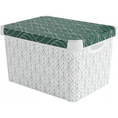 CURVER DECO STOCKHOLM L Boite de rangement décorative 39,5 x 29,5 x 25 cm 04711-Y89