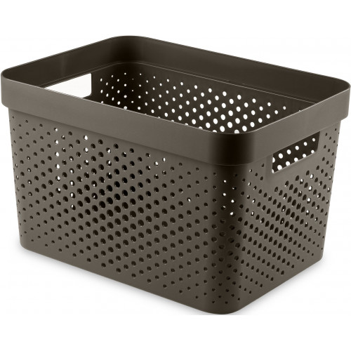 CURVER INFINITY 17L Bac de rangement 36 x 27 x 22 cm, marron 04740-C74