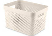 CURVER INFINITY 17L Bac de rangement 36 x 27 x 22 cm, crémeux 04740-X64