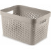 CURVER INFINITY 17L Bac de rangement 36 x 27 x 22 cm, beige 04740-X67