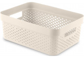 CURVER INFINITY 11L Bac de rangement 36 x 27 x 14 cm, crémeux 04750-X64