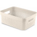 CURVER INFINITY 11L Bac de rangement 36 x 27 x 14 cm, crémeux 04750-X64